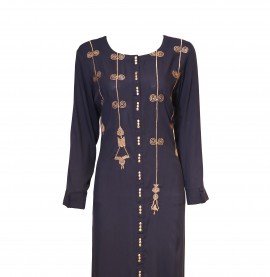 N.Blue with Golden Emb Work