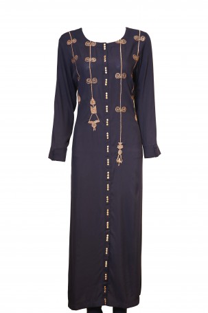 N.Blue with Golden Emb Work