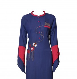 Maroon With Emb. Work