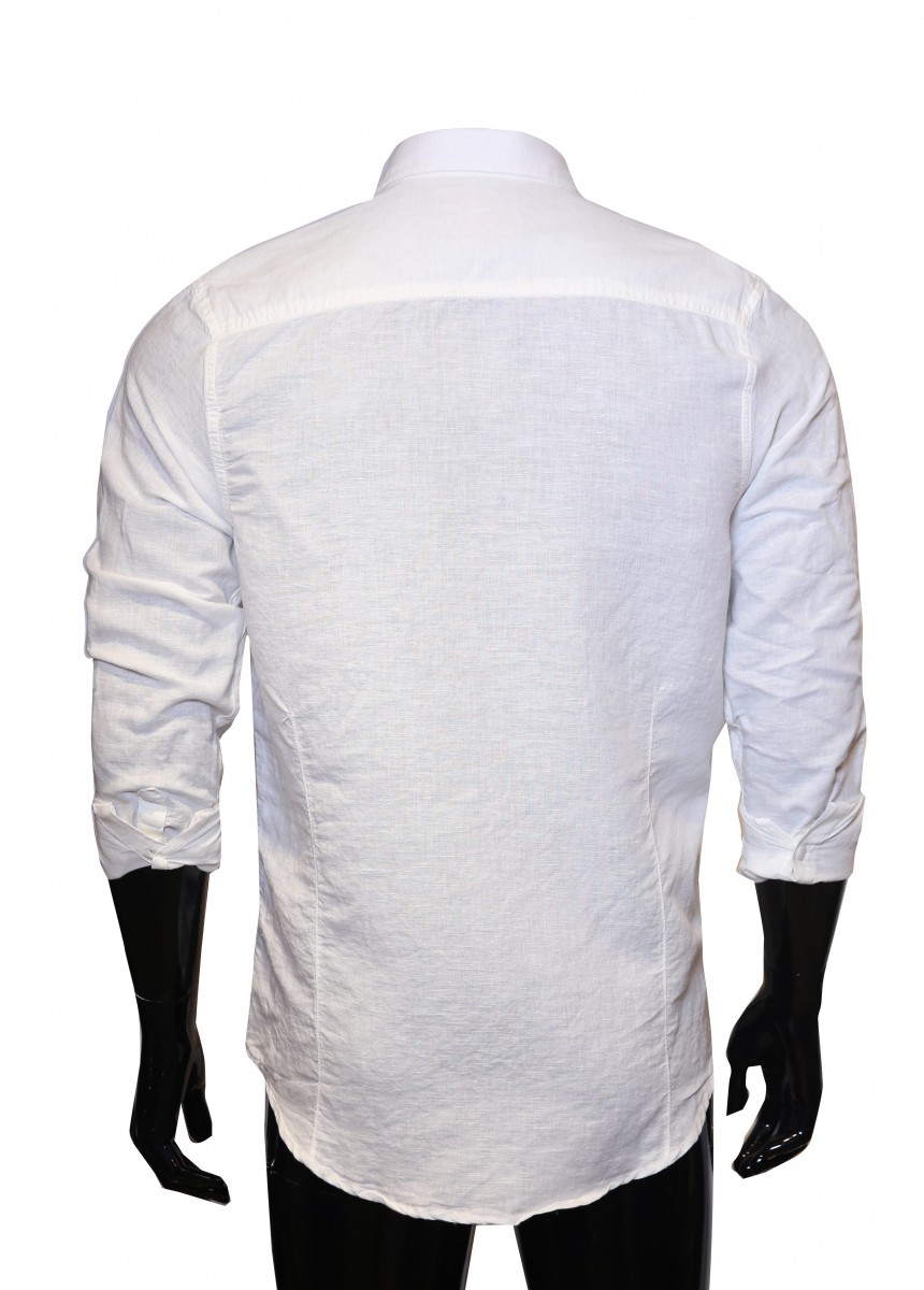 White With Bird Print